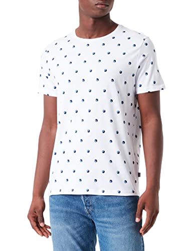 BLEND T-shirt męski, 110601/jasna biel, M
