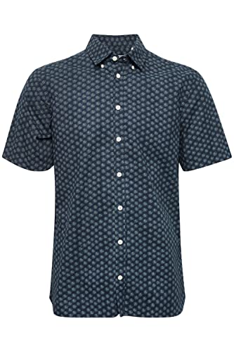 CASUAL FRIDAY Koszula męska CFAnton SS AOP, 194013/Dark Navy, S, 194013/Dark Navy, S
