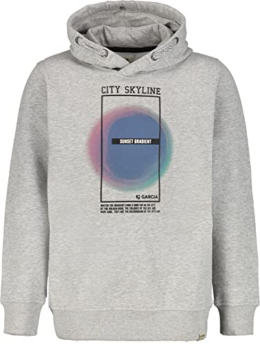 Garcia Kids Chłopięca bluza dresowa, Grey Melee, 152/158