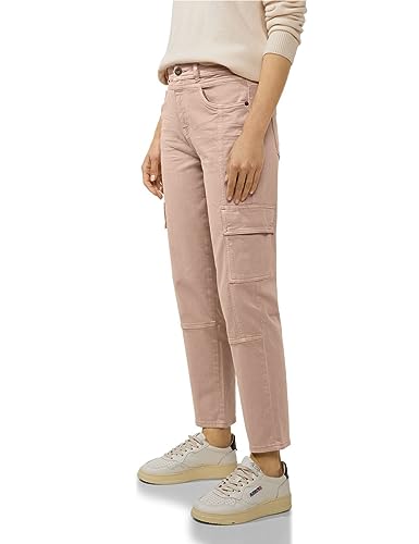 Street One Damskie spodnie jeansowe cargo, Soft Legend Rose Washed, 26W / 28L