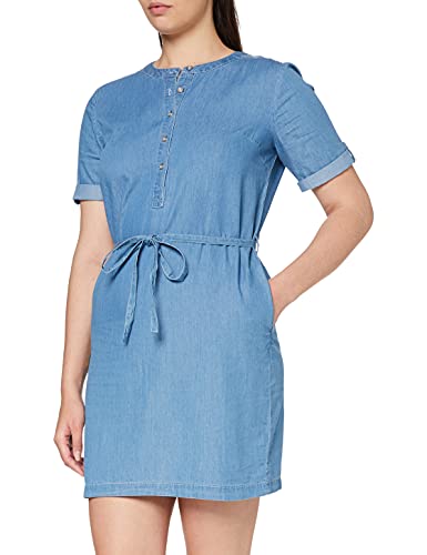 Damart lekka sukienka jeansowa damska, Niebieski (Denim Chambray 08185), 34