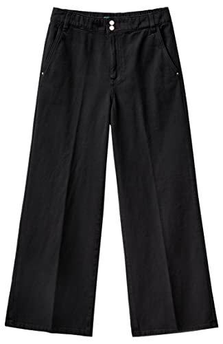 United Colors of Benetton Spodnie damskie 4dukdf032 Jeansy, czarne 100, 10, Czarny 100, 64