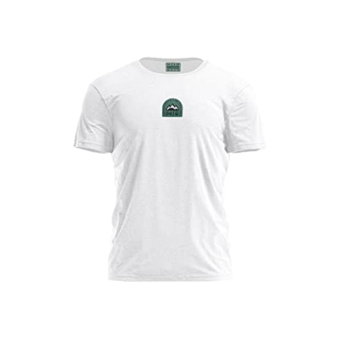 Bona Basics, Męski T-shirt z cyfrowym nadrukiem,% 100 bawełna, biały, na co dzień, męskie topy, rozmiar: S, biały, S
