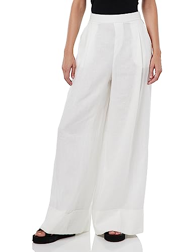 United Colors of Benetton Damskie spodnie 4aghdf016, biel optyczna 101, M, Biały optyczny 101, M