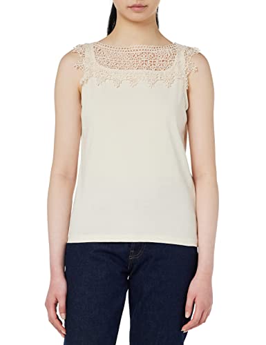 Sisley T-shirt damski, Kremowy biały 0m5, L