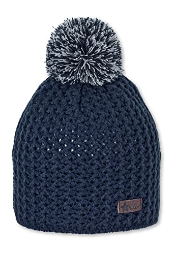 Sterntaler 4721706 Miękka czapka chłopięca, Niebieski (Granatowy 300), 51
