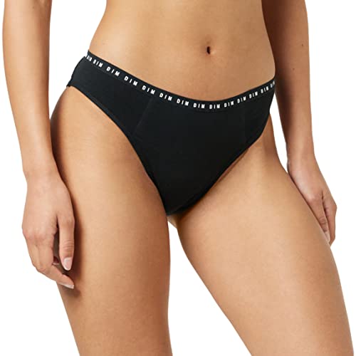 Dim Figi menstruacyjne Klasyczne Bawełna Organiczna Strumień Obfity Dim Protect Kobiety, czarny, 42-44