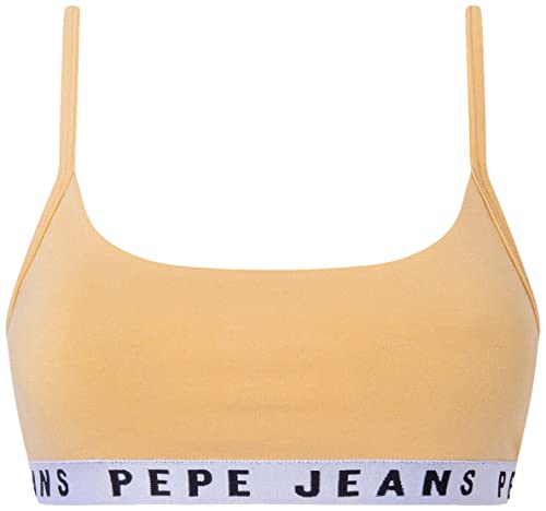 Pepe Jeans Damski biustonosz Solid Str Brlt, żółty, XL, ŻÓŁTY, XL