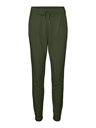 VERO MODA Spodnie damskie VMEVA MR luźne stringi GA NOOS, Rifle Green, (M) W / 34L