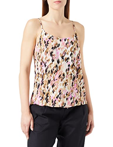 VERO MODA Top damski, Tygrysie oko, Aop:ina, L