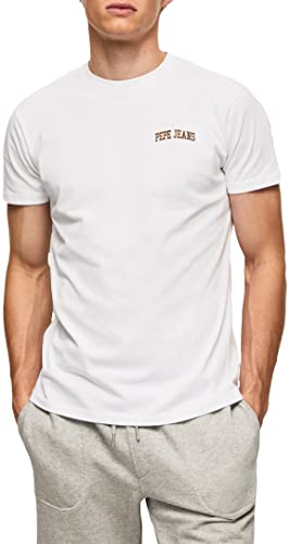 Pepe Jeans Koszulka męska Ronson, biały, XS