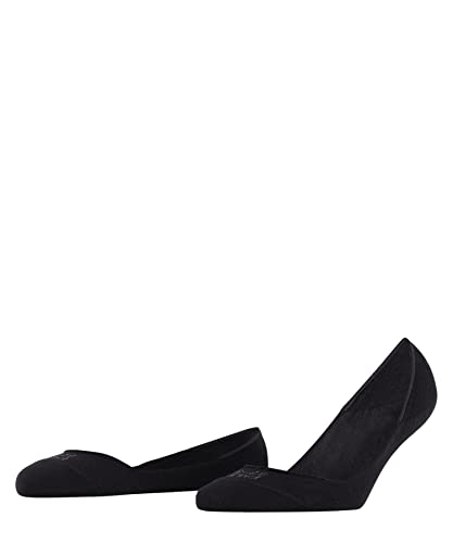 FALKE Kobiety Stopki Step Medium Cut Box W IN Zrównoważona Bawełna niewidoczne jednokolorowe 1 Para, Czarny (Black 3000), 37-38