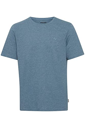 Blend Męski T-Shirt, PP NOOS Regular Fit, 184217/Bluestone, M, 184217/Bluestone, M