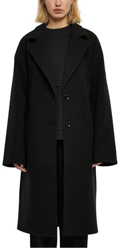 Urban Classics Damska kurtka oversized Long Coat, czarny, XS
