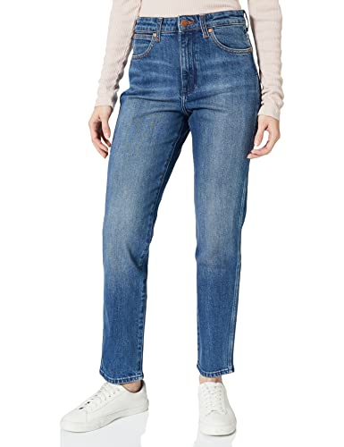 Wrangler Dżinsy damskie retro skinny, Niebieski (Madagaskar 10a), 30W / 34L