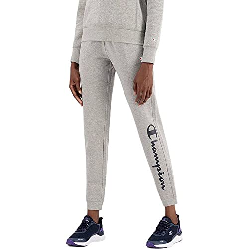 Champion Legacy American Classics Fleece Big Logo Rib Cuff damskie spodnie dresowe, Jasny szary Melanż, XS