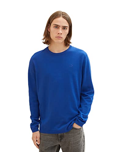 TOM TAILOR Denim sweter męski, 14531 - Shiny Royal, M