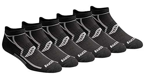 Saucony Męskie wielopak Bolt Performance Comfort Fit No-Show Skarpety