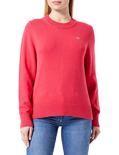GANT Damski sweter ICON G Cotton C-Neck Pulower damski, magenta różowy, standardowy, magenta różowy, XXL