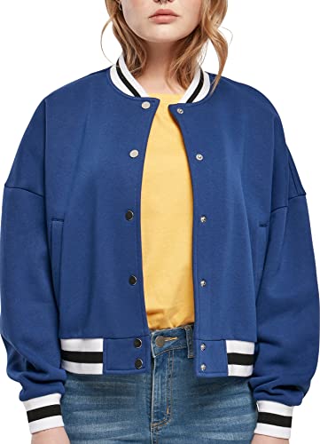 Urban Classics Damska kurtka oversize typu college, sweter damski, rozmiar XS, kosmiczny b??kit, XS