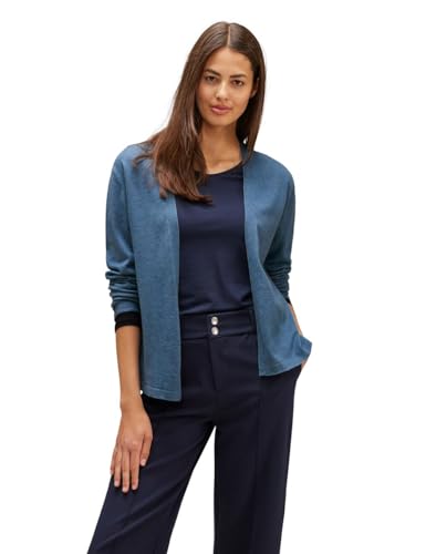 STREET ONE Kardigan, Satynowy niebieski melanż, 44