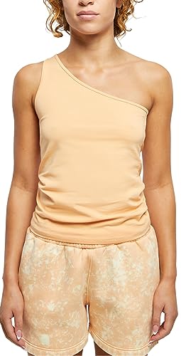 Urban Classics Damski top asymetryczny, dostępny w wielu różnych kolorach, rozmiary od XS do 5XL, pomarańczowy (Paleorange), L