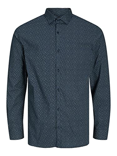 JACK & JONES Koszula męska, Perfect Navy/Fit: slim fit, M