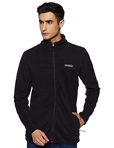 Columbia Basin Trail II męska kurtka polarowa z zamkiem błyskawicznym, czarny, XL