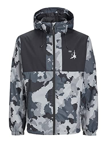 Jack & Jones Jcofilo Light Jacket Sn Męska kurtka, Asphalt/AOP: Camo, S