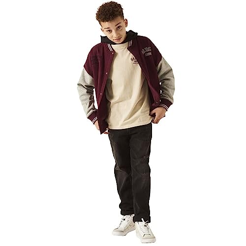 Garcia Kids Bluza chłopięca Cardigan Sweat Sweat, Maroon, 176