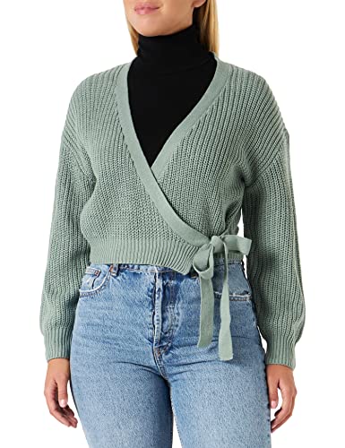 CMP Onlbreda Wrap L/S KNT damski kardigan, Chinois Green, L