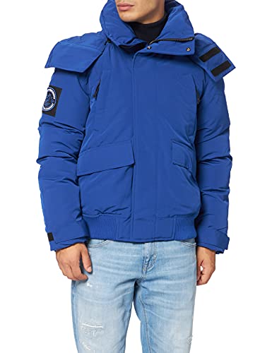 Superdry Męska kurtka bomberka Code Everest, mazarine blue, S
