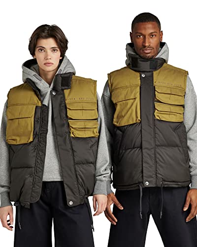 G-STAR RAW Męska kurtka Attac Utility Pm Vest Jacket, Black (Dk Black D199-6484), XL