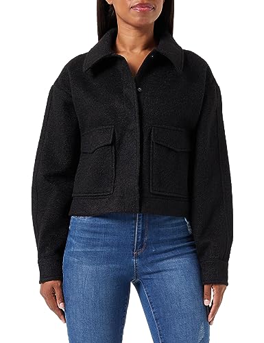VERO MODA Kurtka damska, czarny/szczegół: solidny., S