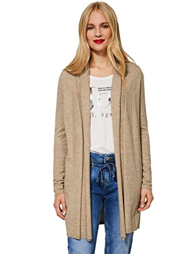 Street One Damski długi kardigan (8 sztuk), Buff Sand Melange, 40