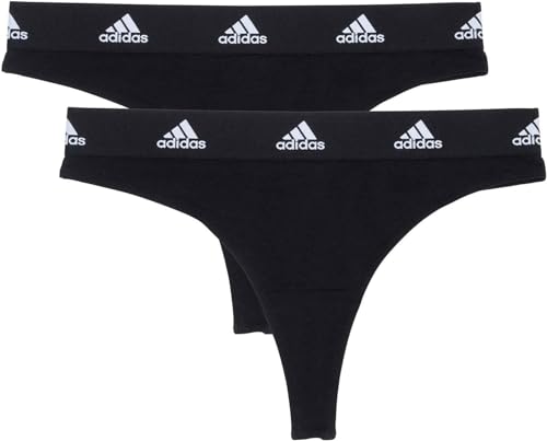 Adidas Sports Underwear Stringi damskie, Czarny, M