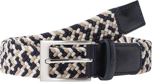 BRAX Męski pasek pleciony, Navy Comb, 110, Navy Comb.