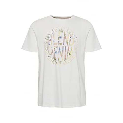 Blend Męski T-shirt T-shirt, 110602/Snow biały, XXL, 110602/Snow White, XXL