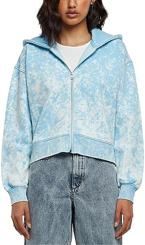 Urban Classics Damska bluza z kapturem z zamkiem błyskawicznym, Balticblue, L