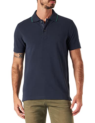 camel active Męska koszula polo 409965/7P76, niebieski (Night Blue), M