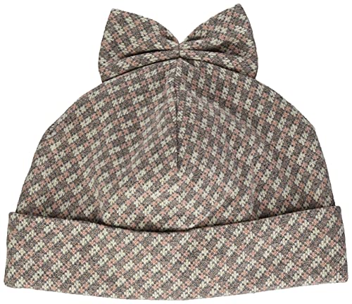 Sterntaler Dziewczęca czapka beanie w kratkę, Rosa Mel, 55 cm