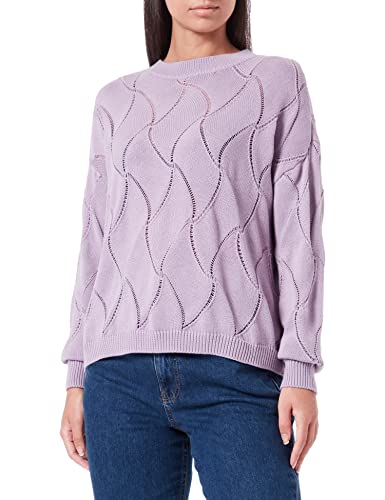 TAIFUN Damski sweter 272009-15301, Muted Lilac, 36, Muted Lilac, 36