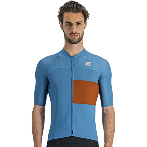 SPORTFUL Snap Jersey Długa koszulka męska, Berry Blue Cayenna Red, S