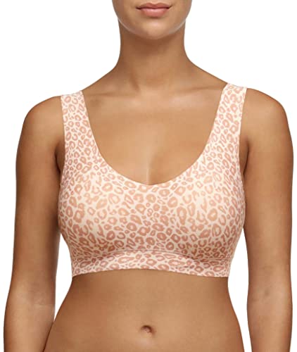 Chantelle Damski miękki stretch biustonosz z miękkim miseczkami, biustonosz formowany w kształcie litery V, Neutralny lew, XL/XXL