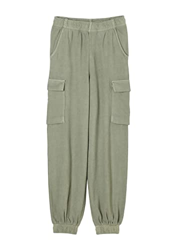 s.Oliver Dziewczęce długie legginsy, khaki, 134 EU, khaki, 134 cm