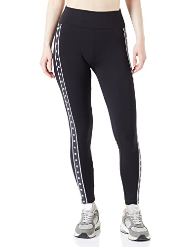 Champion Damskie Legacy Tape 2.0 legginsy z wysokim stanem, czarne, XXL