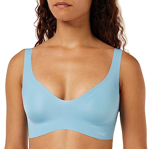 Sloggi Damskie Zero Feel Bralette EX Top, Blue Lake, S, Blue Lake, S
