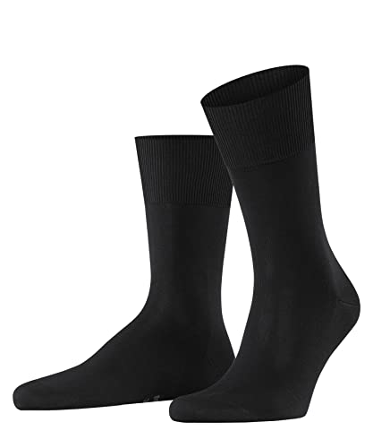 FALKE Mężczyźni Skarpety Firenze M SO Bawełna Fil d'Ecosse jednokolorowe 1 Para, Czarny (Black 3000), 45-46
