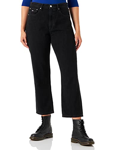 Tommy Hilfiger Damskie spodnie Harper Hr Strght Df6081, czarny, 31 W / 30 l, Czarny jeans, 31W / 30L
