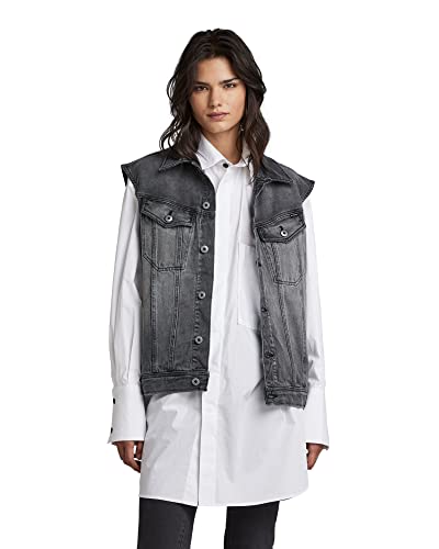 G-STAR RAW Damska kurtka oversize, szary (Faded Blade D291-c778), S